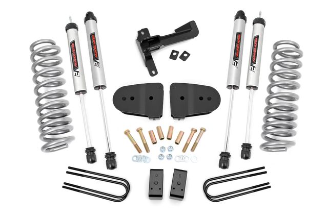 Rough Country 3 Inch Lift Kit | V2 | Front Diesel Coils | Ford F-250 Super Duty 4WD (23-26)
