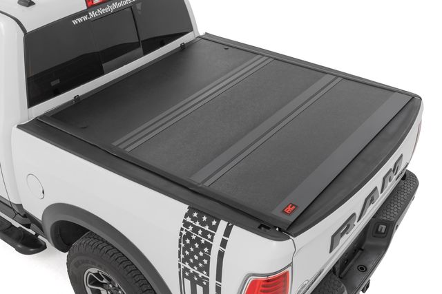 Rough Country Hard Low Profile Bed Cover | 5'7" Bed | No Rambox | Ram 1500 2WD/4WD (2009-2018 & Classic)