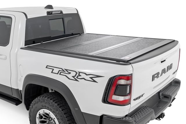 Rough Country Hard Low Profile Bed Cover |6'4" | No Rambox | Ram 1500 (19-26)/1500 TRX (21-24)