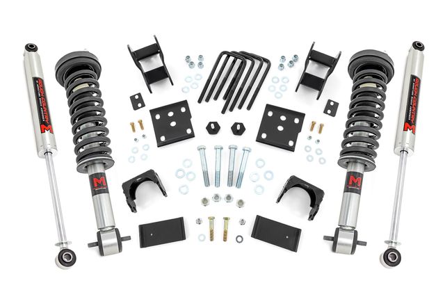 Rough Country 2 Inch Lowering Kit | 4 Inch Rear Lowering | M1 | Ford F-150 4WD (2015-2026)