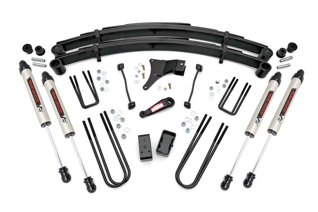 Rough Country 4 Inch Lift Kit | Rear Blocks | V2 | Ford F-250/F-350 Super Duty 4WD (1999)