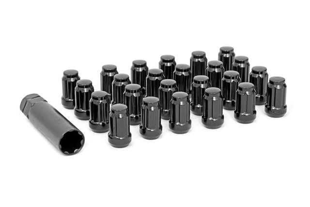 Rough Country 1/2x20 Lug Nut Set of 24 | Black