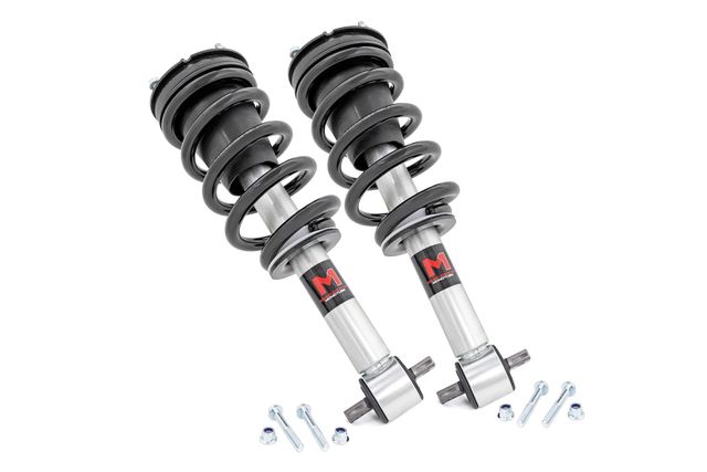 Rough Country M1 Leveling Struts | 2 Inch | Loaded Strut | Chevy/GMC SUV 1500 4WD (21-26)