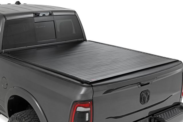 Rough Country Hard Roll Up Bed Cover | 6'4" Bed | Ram 1500 (09-18)/2500 (09-26)
