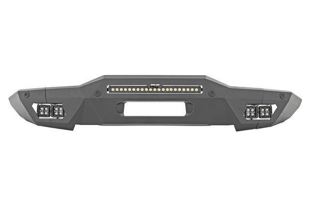 Rough Country Front Bumper | Modular | Full Wings | Amber DRL | Ford Bronco 4WD (2021-2026)