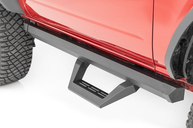 Rough Country SRX2 Adjustable Aluminum Step | Ford Bronco (2 Door) 4WD (2021-2026)