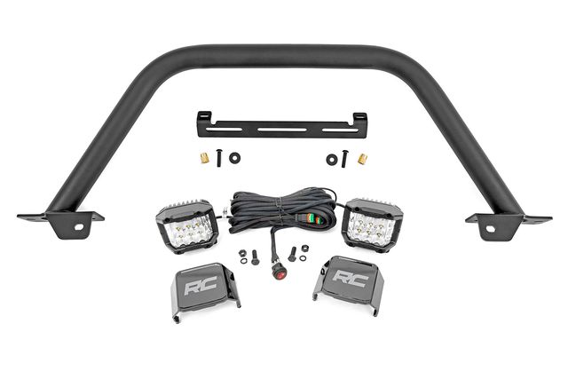 Rough Country Safari Bar | 3" OSRAM (Pair) | Wide | OE Modular Steel | Ford Bronco (21-26)
