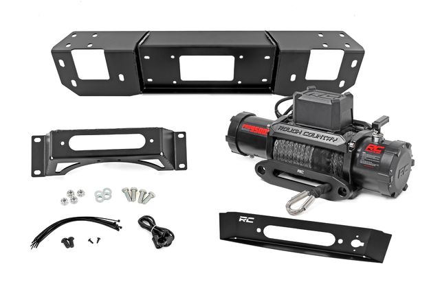 Rough Country Hidden Winch Mount | PRO9500S | Ford F-150 4WD (2021-2026)