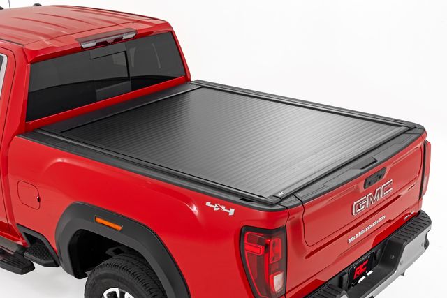 Rough Country Powered Retractable Bed Cover | 6'9" Bed | Chevy/GMC 2500HD/3500HD (20-26)