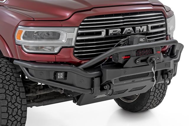 Rough Country Front Bumper | Tubular |Winch Mount | Ram 2500/3500 2WD/4WD (2019-2026)