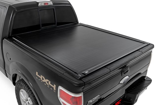 Rough Country Powered Retractable Bed Cover | 5'7" Bed | Ford F-150 2WD/4WD (2009-2014)