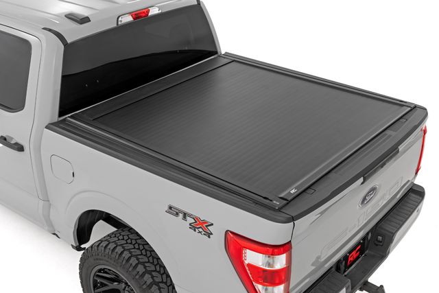 Rough Country Powered Retractable Bed Cover | 5'7" Bed | Ford F-150 (15-26)/F-150 Lightning (22-26)