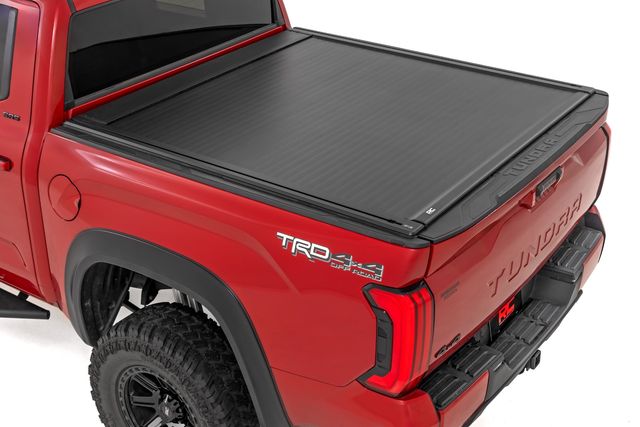 Rough Country Powered Retractable Bed Cover | 5'7" Bed | Toyota Tundra 2WD/4WD (2022-2026)