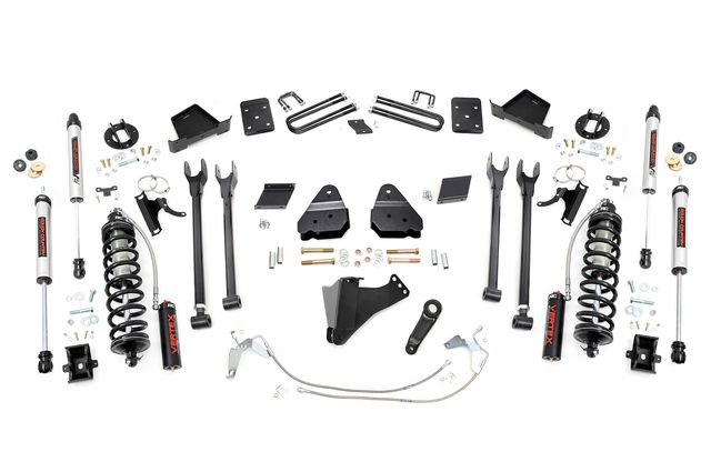Rough Country 6 Inch Lift Kit | 4-Link | No OVLD | C/O V2 | Ford F-250 Super Duty (11-14)