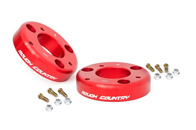 Rough Country 2 Inch Leveling Kit | Red | Ford F-150 (14-26)/Raptor (19-20)