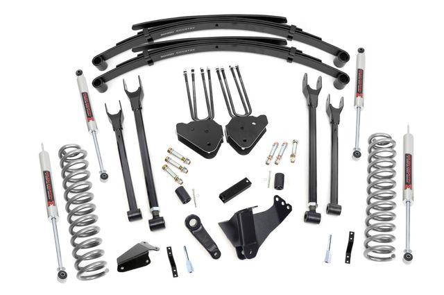 Rough Country 6 Inch Lift Kit | Gas | 4 Link | M1 | Leaf Springs | Ford F-250/F-350 Super Duty (05-07)