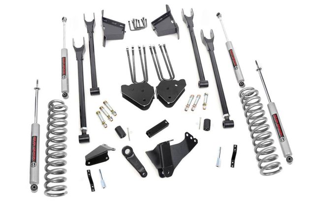 Rough Country 8 Inch Lift Kit | 4 Link | RR Blocks | Ford F-250/F-350 Super Duty 4WD (05-07)