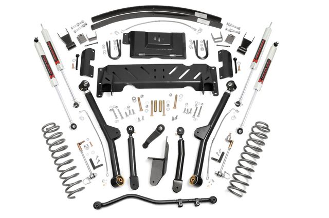 Rough Country 4.5 Inch Lift Kit | Long Arm | AAL | NP242 | M1 | Jeep Cherokee XJ 4WD (84-01)