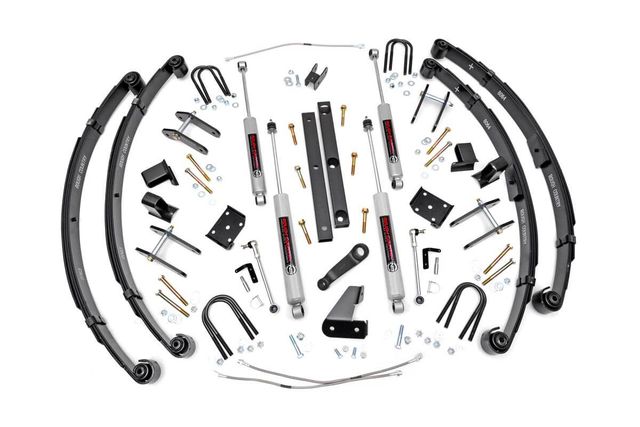 Rough Country 4.5 Inch Lift Kit | X-Series | Power Steer | Jeep Wrangler YJ 4WD (1987-1995)