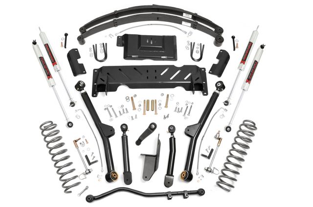 Rough Country 4.5 Inch Lift Kit | Long Arm | RR Leafs | NP242 | M1 | Jeep Cherokee XJ (84-01)