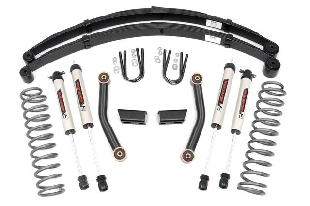 Rough Country 3 Inch Lift Kit | Series II | RR Springs | V2 | Jeep Cherokee XJ (84-01)