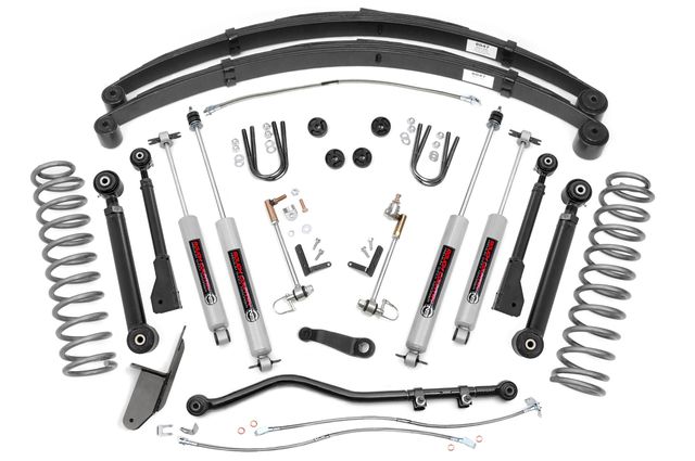 Rough Country 4.5 Inch Lift Kit | RR Springs | X-Series | Jeep Cherokee XJ 2WD/4WD (84-01)