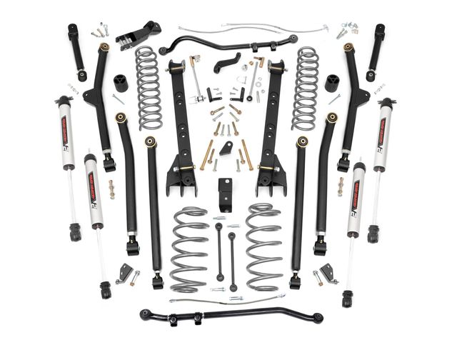Rough Country 4 Inch Lift Kit | Long Arm | V2 | Jeep Wrangler TJ 4WD (1997-2006)