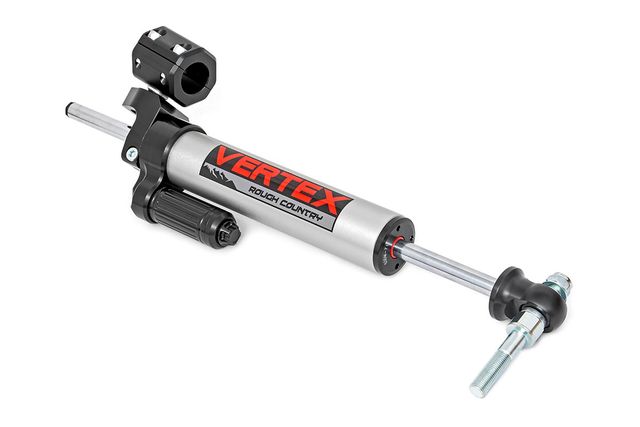 Rough Country Vertex Steering Stabilizer | Pass-Through | Jeep Wrangler JK/Wrangler Unlimited (07-18)