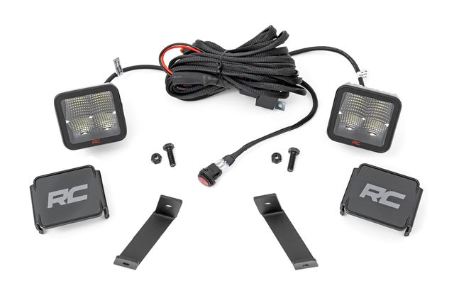 Rough Country LED Light Kit | Ditch Mount | 2" Spectrum Pair | Spot | Jeep Cherokee KL (14-21)