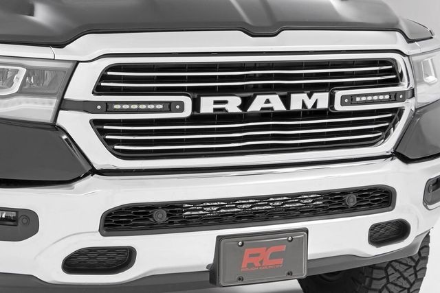 Rough Country Dual 6in LED Grille Kit | Black Slimline | Ram 1500 2WD/4WD (2019-2024)