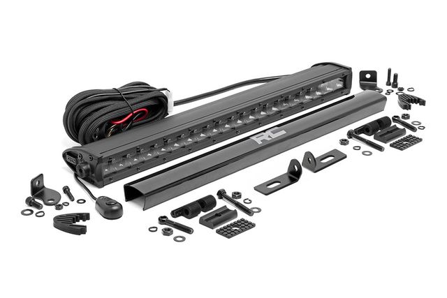 Rough Country LED Light Kit | Bumper Mount | 20" Black Single Row | Ford Ranger (19-23)