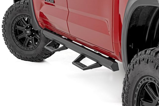 Rough Country SRL2 Adj Aluminum Steps | CrewMax | Toyota Tundra 2WD/4WD (2022-2026)