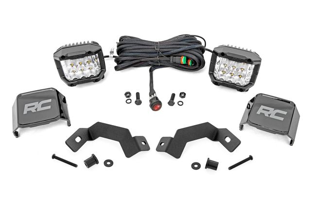 Rough Country LED Light Kit | Ditch Mount | 3" OSRAM | Wide | Toyota Land Cruiser (24-26)