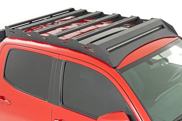 Rough Country Roof Rack | Front LED Lights | Toyota Tacoma 2WD/4WD (2005-2023)