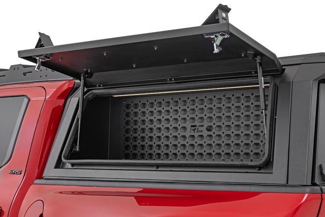 Rough Country Bed Cap Molle Panel Side Storage Bin | Drivers Side | Toyota Tacoma (24-26)