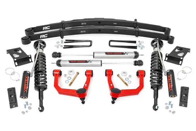 Rough Country 3.5 Inch Lift Kit | Red UCA | Vertex/V2 | Toyota Tacoma 2WD/4WD (2005-2023)