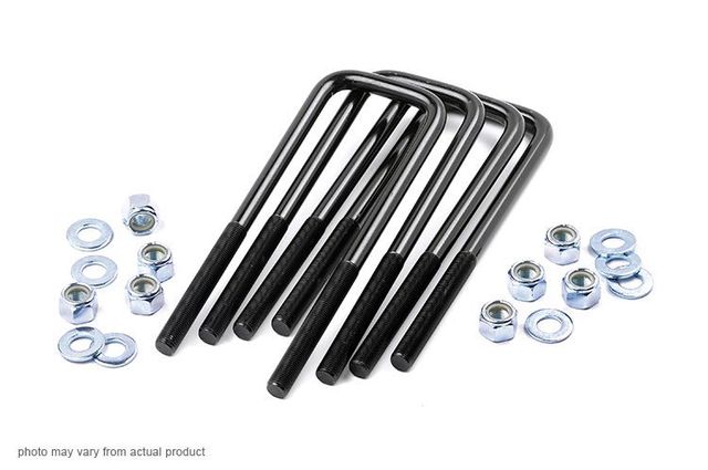 Rough Country Universal U-Bolt Kit | 9/16" thread | 2.5" x 13.5" | Square