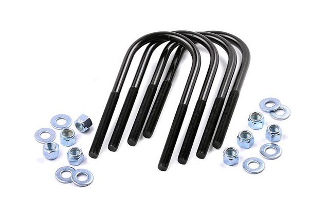 Rough Country Universal U-Bolt Kit | 9/16" thread | 3.0" x 9.50" | Round