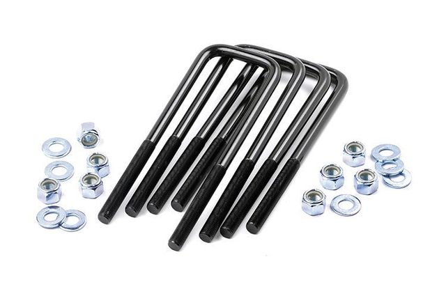 Rough Country Universal U-Bolt Kit | 9/16" thread | 3.25" x 8.5" | Square