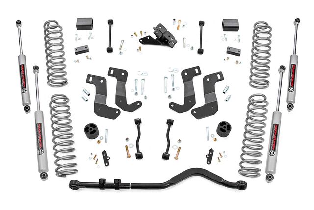 Rough Country 3.5 Inch Lift Kit | C/A Drop | 4-Door | EcoDiesel | Jeep Wrangler Unlimited (20-23)
