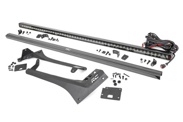 Rough Country LED Light Kit | Windshield | 50" Spectrum Single Row | Jeep Gladiator JT/Wrangler JL (18-26)