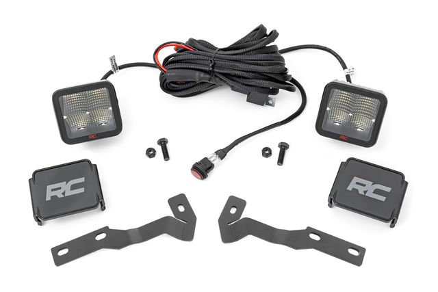 Rough Country LED Light Kit | Ditch Mount | 2" Spectrum Pair | Spot | Toyota Tacoma (16-23)