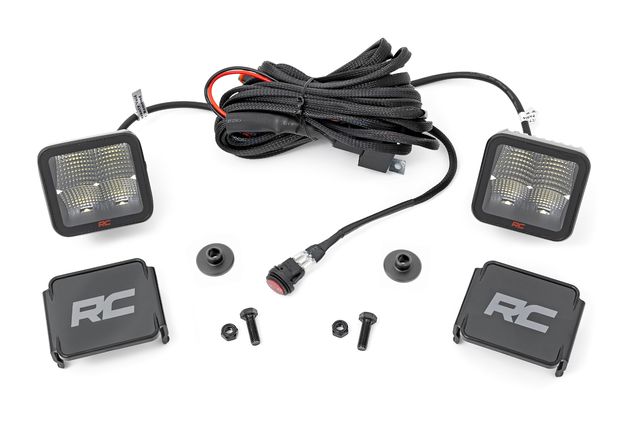 Rough Country LED Light Kit | Ditch Mount | 2" Spectrum Pair | Spot Pattern | Ford Bronco (21-26)