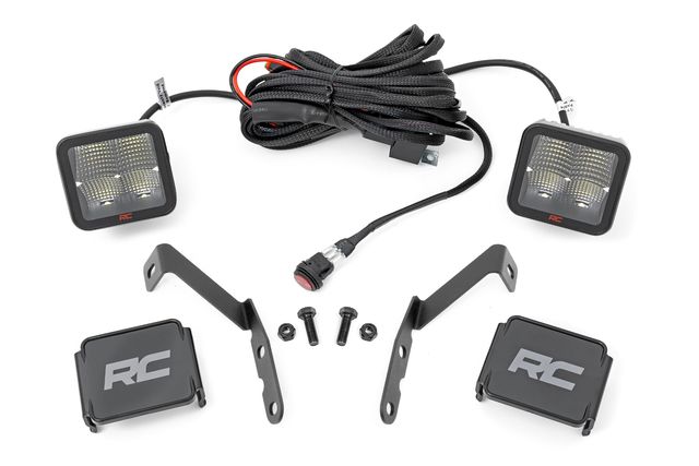 Rough Country LED Light Kit | Ditch | 2" Spectrum Pair | Spot | Chevy 1500 & Chevy/GMC 2500HD/3500HD (07-14)
