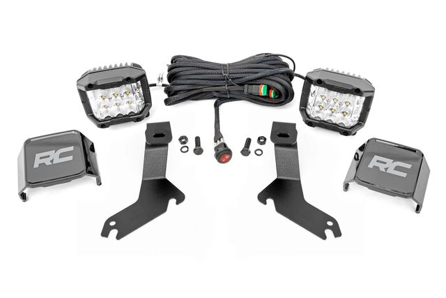 Rough Country LED Light Kit | Ditch Mount | 3" OSRAM | Wide | Chevy Silverado 1500 (99-06)/Tahoe (00-06)