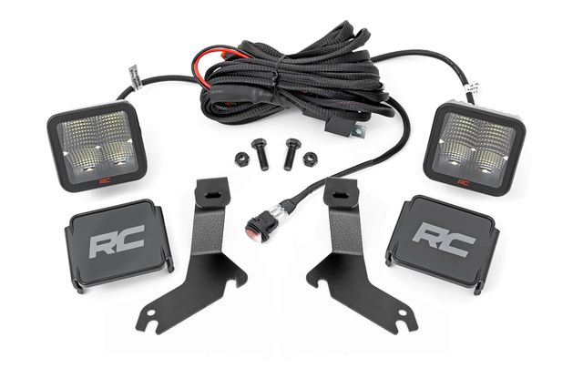 Rough Country LED Light Kit | Ditch Mount | 2" Spectrum Pair | Spot | Chevy Silverado 1500 (99-06)/Tahoe (00-06)