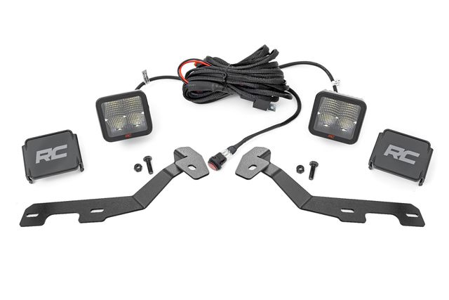 Rough Country LED Light Kit | Ditch Mount | 2" Spectrum Pair | Spot | Ram 1500 (19-26)