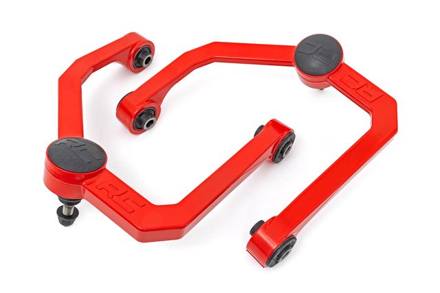 Rough Country Red Forged Upper Control Arms | 2-3 Inch Lift | Nissan Titan 2WD/4WD (04-24)