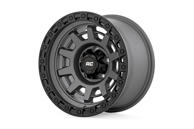 Rough Country Rough Country 85 Series Wheel | One-Piece | Gunmetal Gray/Black | 15x8 | 5x5.5 | -19mm