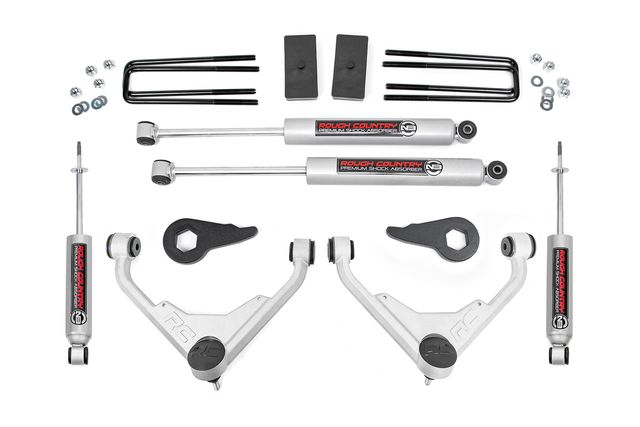 Rough Country 3 Inch Lift Kit | Chevy/GMC 2500HD/3500HD/Suburban 2500/Yukon XL 2500 (01-10)